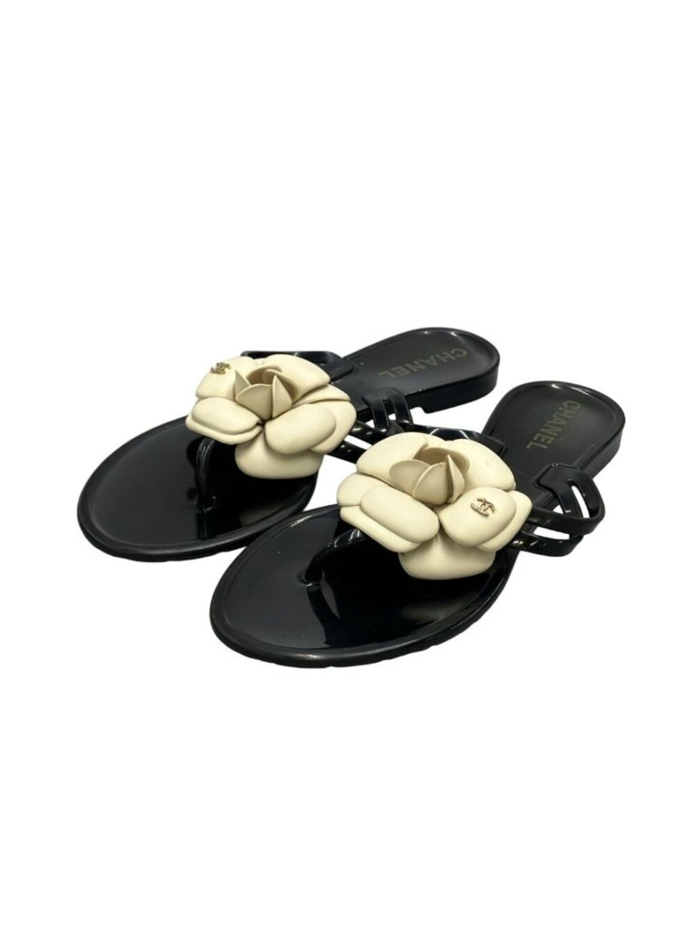 Chanel Beach Sandals Camellia